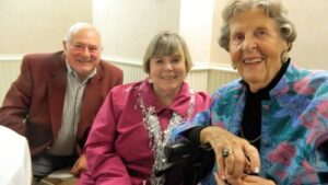 sondra and wayne fertig with doris coyne 