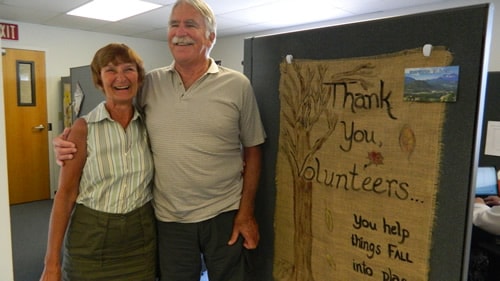 hospice volunteers sherry and andy lank
