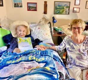 volunteer Kandy Melillo with a contributor to my life my legacy