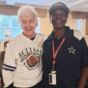 loretta colestock excited for football