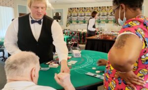 homeland residents enjoying blackjack