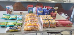 some of the food brought for the pantry cleanse