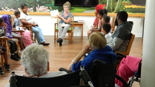 Kids bring their energy to story time