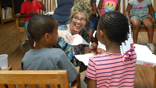 Kids bring their energy to story time