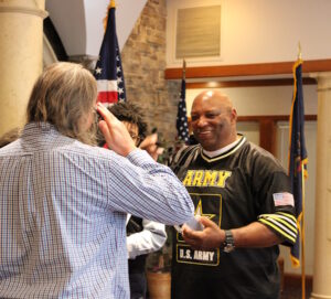 army veteran being honored at the annual ceremony