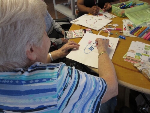 Homeland residents' artwork