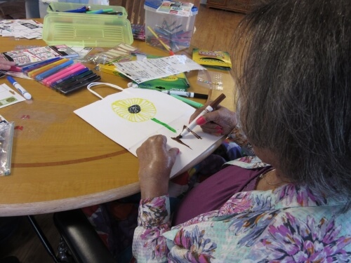 Homeland residents' artwork