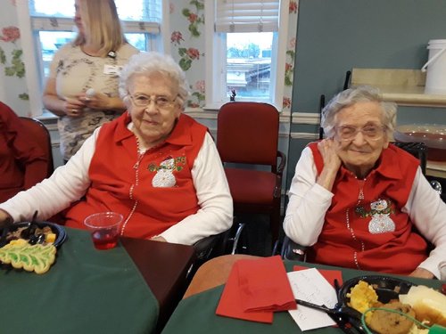 Betty Dumas and Helen Scroll