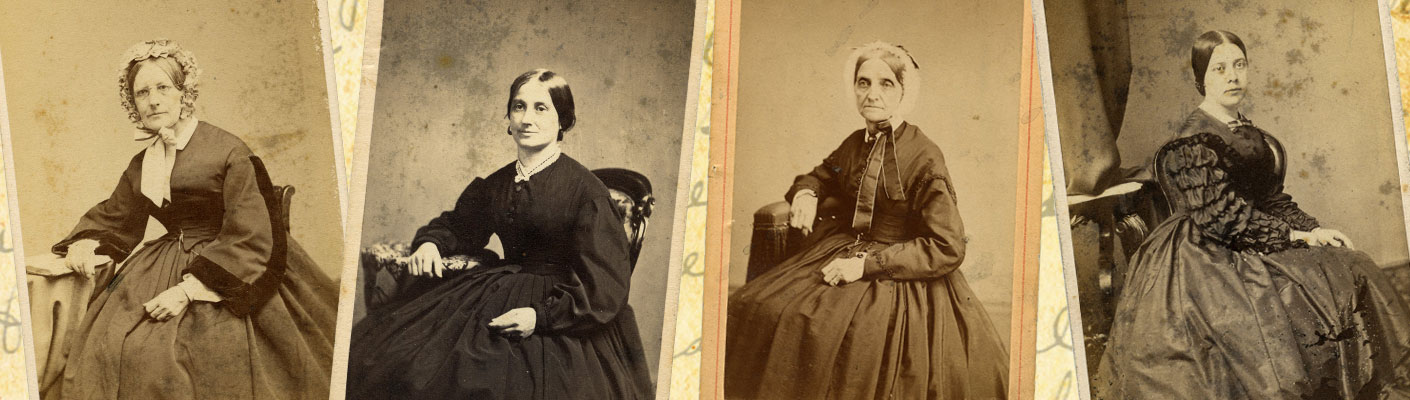 banner featuring photographs of historical women of homeland